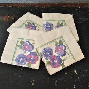 4 PKGS Party express Pansy Napkins Sealed